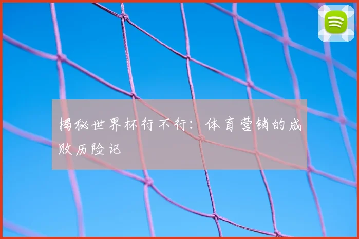 揭秘世界杯行不行：体育营销的成败历险记