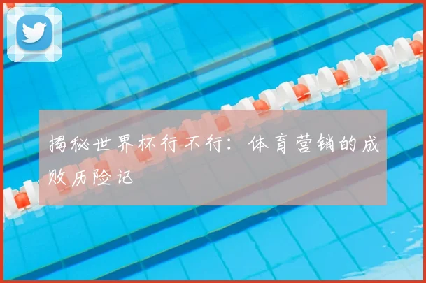揭秘世界杯行不行：体育营销的成败历险记